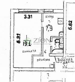 1-к квартира, 36 м², 4/12 эт.