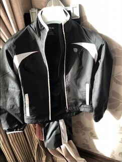 Костюм Wilson Jr Stretch Woven Warm Up Black/White