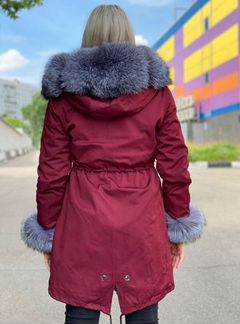 Парка с натуральным мехом