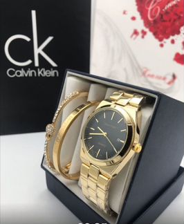 Великолепный женский набор часы+браслет+коробка