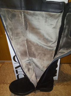 Ботфорты новые зимние натуральная замша мех