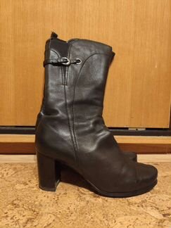 Сапоги кожаные зимние