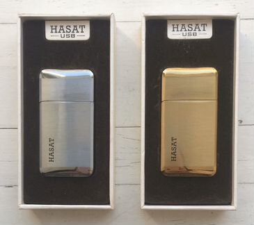 USB зажигалка «Hasat» серебряная металл