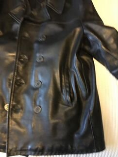 Бушлат кожаный Schott 740 N pea jacket