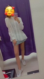 Блуза белая zara