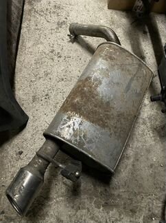 Задняя левая банка глушителя jaguar s-type