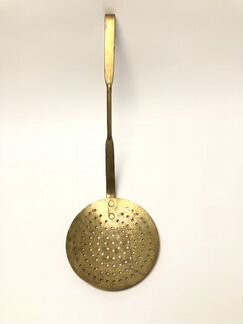380 латунная английская шумовка старинная