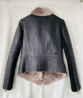 Укороченная дубленка из овчины La Reine Blanche M