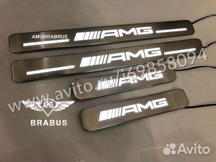 Пороги с подсветкой AMG для Mercedes G class W464