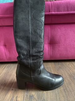 Сапоги кожаные зимние р.39