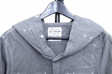 AllSaints Мужская рубашка с капюшоном S-M