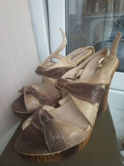 Босоножки, кожа