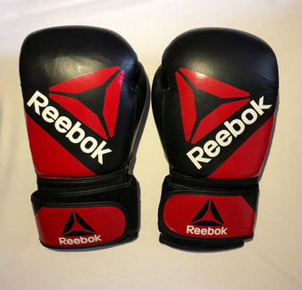 Боксерские перчатки reebok кожаные